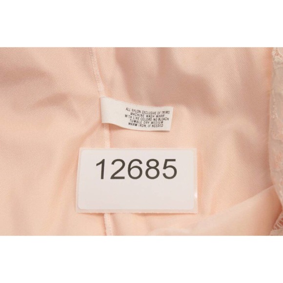 Vintage Nightgown Womens Small Light Pink Lace V Neck Long Maxi Lingerie - Picture 11 of 11